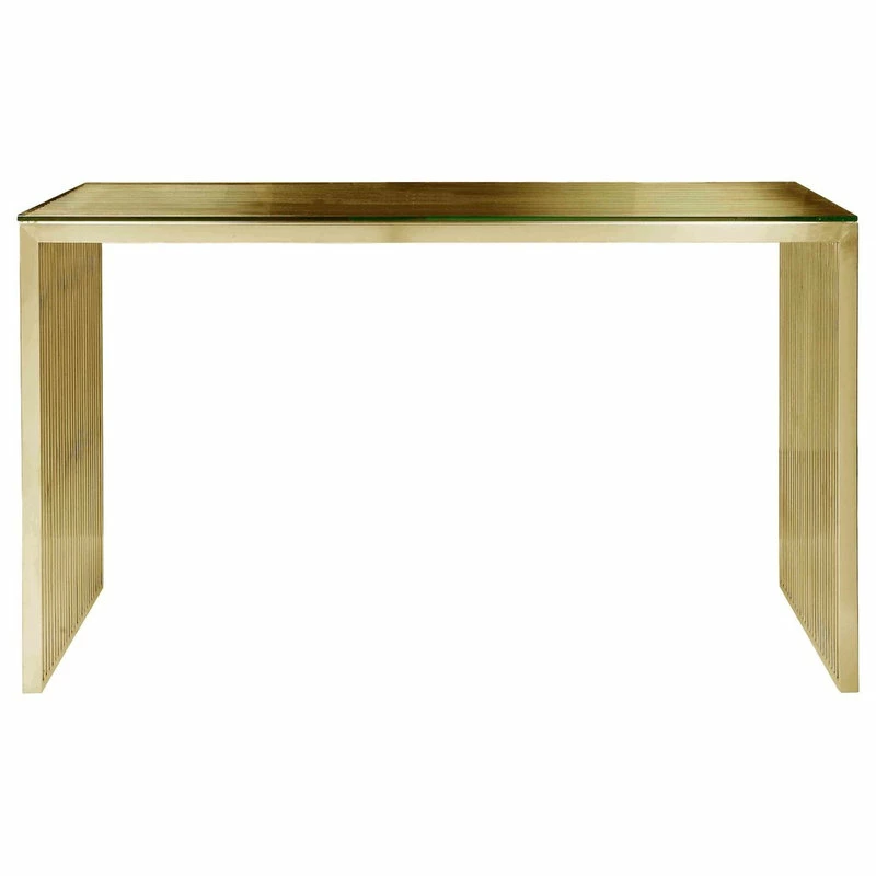 Coupon 🌟 Pangea Home Lux 59" Desk, Gold 👍 - Image 2