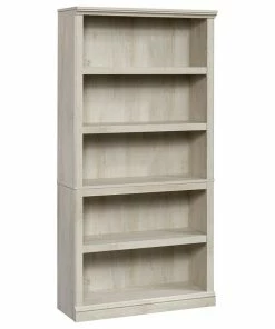 Buy 🛒 Sauder Engineered Wood 5 Shelf Bookcase In Chalked Chestnut 😍