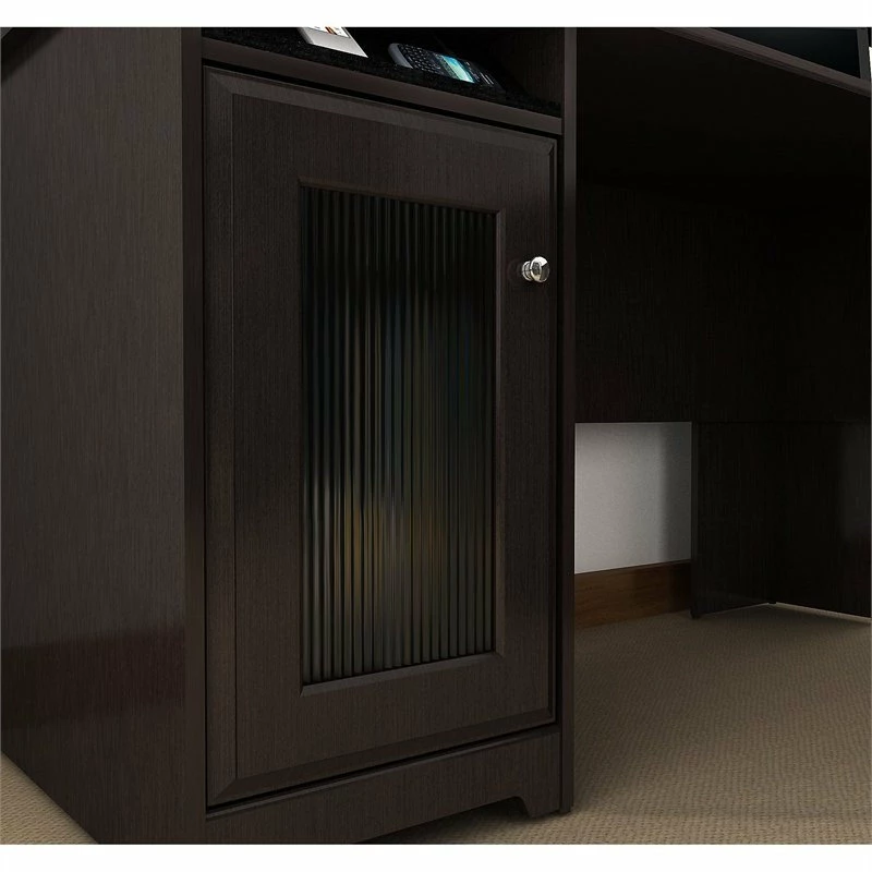 Discount ๐ Bush Business Furniture Cabot L Shaped Computer Desk With Storage In Espresso Oak - Engineered Wood ๐ - Image 5