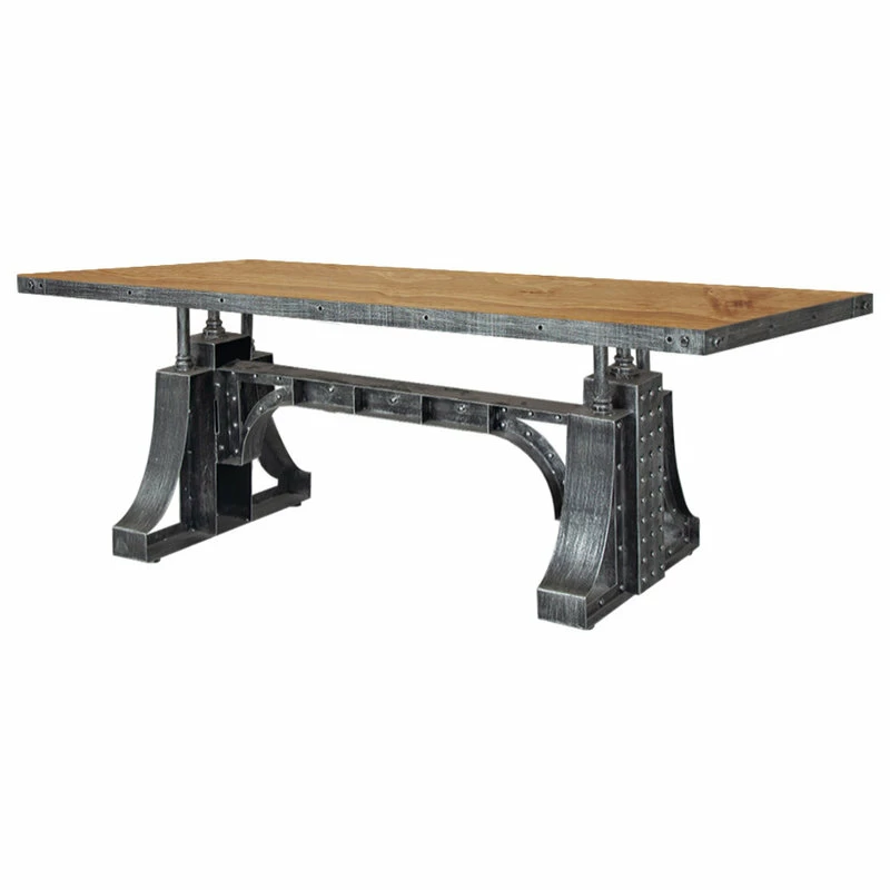 Best reviews of ๐ Homary Industrial Office Desk Executive Desk With Solid Wood Top Bridge Base, Large ๐คฉ