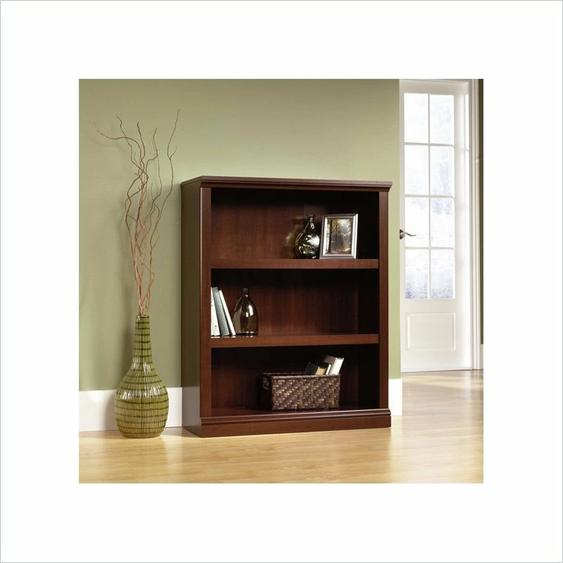 Buy ✨ Sauder Select Engineered Wood 3 Shelf Bookcase In Select Cherry 🔔 - Image 2