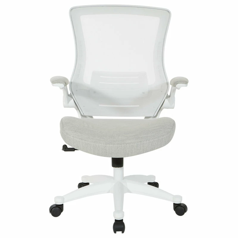 Best Pirce ⌛ Office Star Products White Screen Back Manager's Chair, Linen Stone Fabric, Linen Stone 👏
