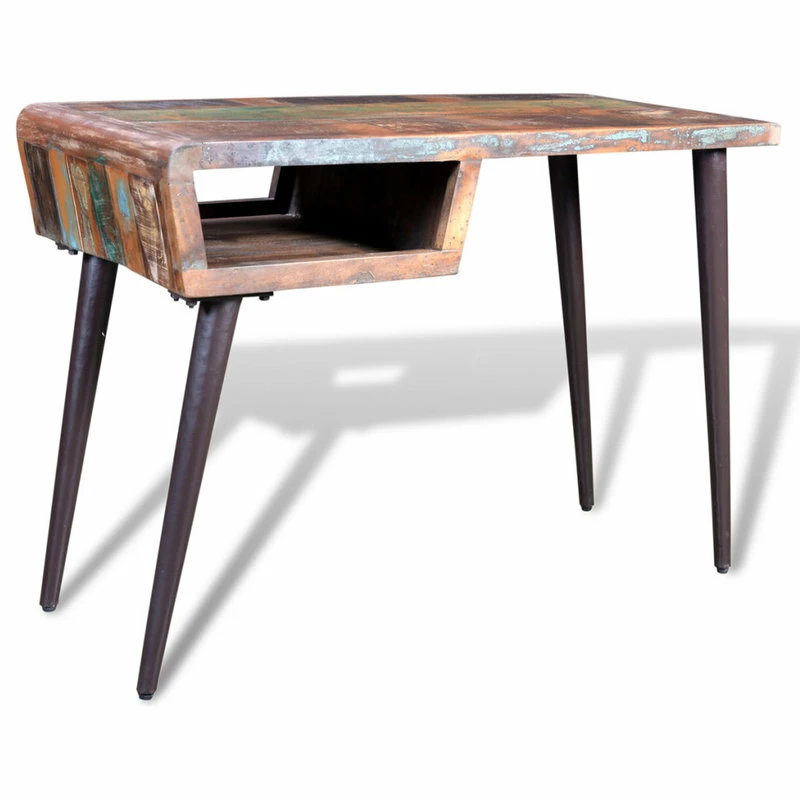 Coupon ๐ Vida XL LLC VidaXL Office W/ Iron Legs Desk Reclaimed Wood Workstation Writing Tables ๐ - Image 5