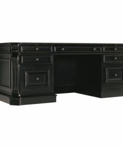 Deals ⌛ Hooker Furniture Telluride 76" Executive Desk With Leather Panels 🔥