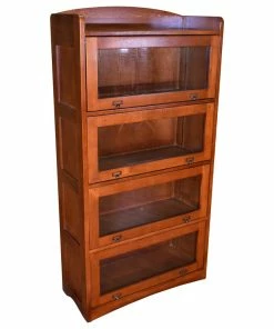 Budget 💯 Crafters And Weavers Mission Craftsman Style Quarter Sawn Oak 4 Stack Barrister Bookcase 👏