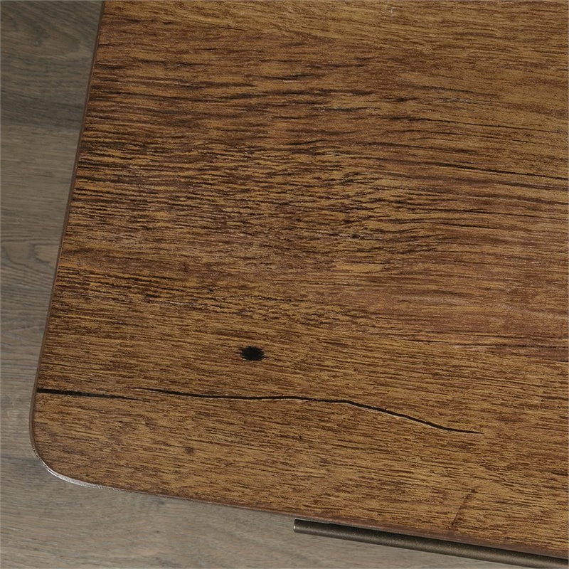 Best deal 🌟 Sauder Boulevard Cafe Executive Desk In Black And Vintage Oak 👏 - Image 5