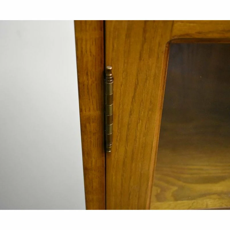 Coupon ๐ฅฐ Crafters And Weavers Mission Solid Oak Bookcase Curio Cabinet, Michael's Cherry โจ - Image 4