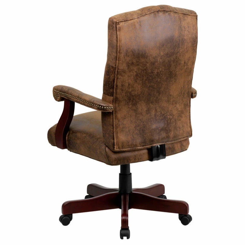Buy ๐ Flash Furniture Bomber Brown Classic Executive Swivel Office Chair 802-BRN-GG ๐ฅ - Image 3