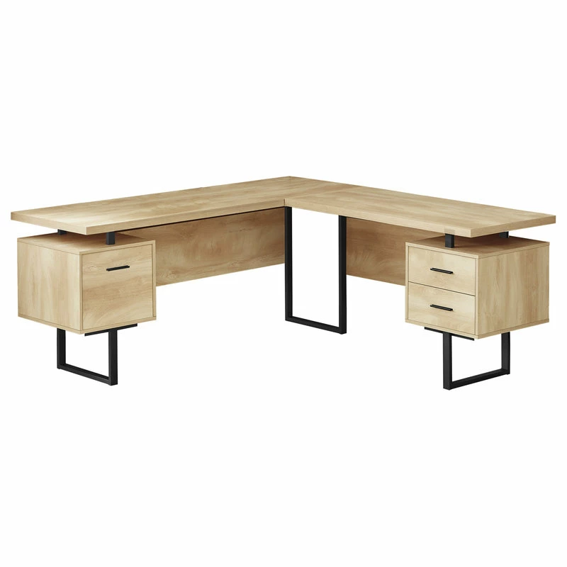 Flash Sale ๐ฅฐ Monarch Specialties Computer Desk, 70"L, Natural/Black Metal โค๏ธ