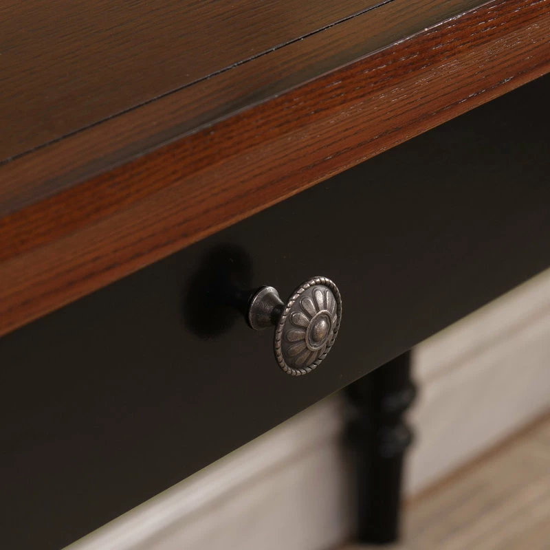 Buy ๐ Leick Home Office Farmhouse Writing Desk Drawer In Blac And Russet ๐ - Image 5