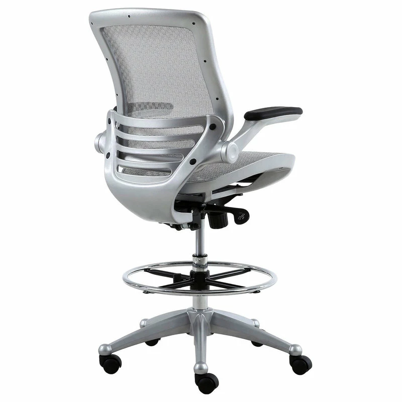 Outlet π Harwick Evolve All Mesh, Heavy Duty Drafting Chair, Platinum π - Image 4