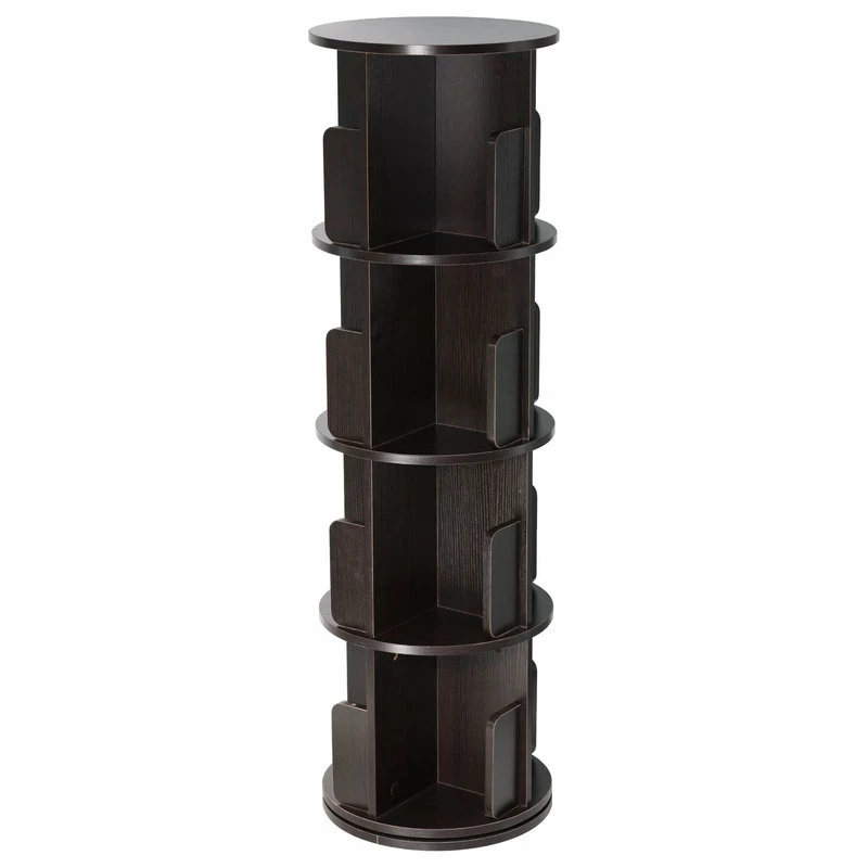 Wholesale ๐ FLINT GARDEN INC 4-Shelf 51.57 In Tall Revolving Bookcases, Dark Walnut โ๏ธ