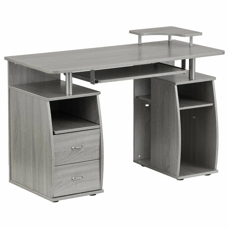Best Pirce โ Rta Products- L Techni Mobili Complete Computer Workstation Desk With Storage, Grey ๐ฅฐ - Image 2