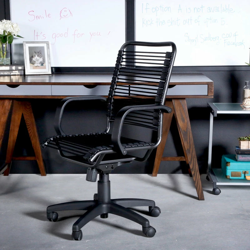 Brand new ๐ Euro Style Bradley Bungie Office Chair, Black/Graphite Black ๐ฅฐ - Image 5
