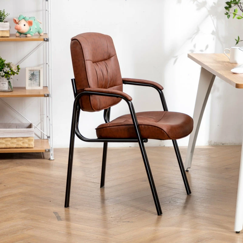 Discount ๐ Btexpert Keith Leather Reception Chair, Black, Espresso ๐ - Image 4