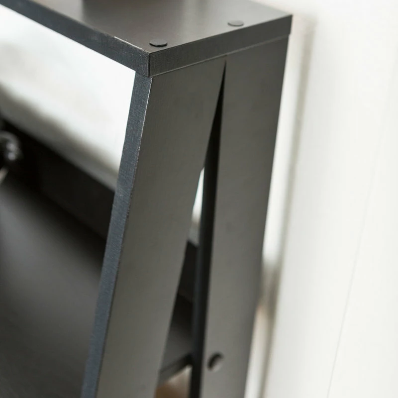 Best reviews of ๐ฏ Walker Edison 55" Wood Ladder Bookshelf, Black โ๏ธ - Image 5