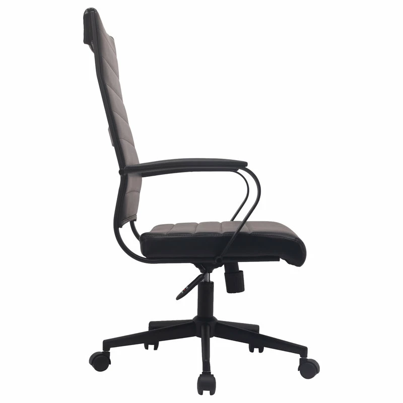Wholesale ๐งจ Homedotdot Ergonomic High Back Swivel Boss Ribbed PU Leather Office Chair Modern, All Black โค๏ธ - Image 6