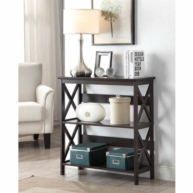 Wholesale โญ Convenience Concepts Oxford Three-Tier Bookcase In Espresso Wood Finish ๐ฅฐ - Image 2