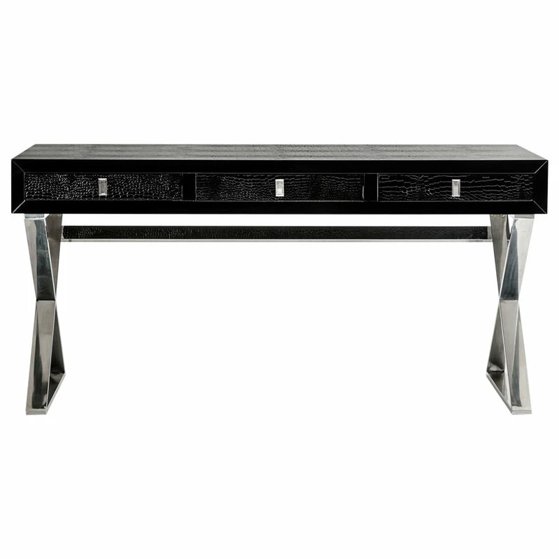 Flash Sale ๐ Vig Furniture Inc. A&X Congress Transitional Black Crocodile Desk ๐