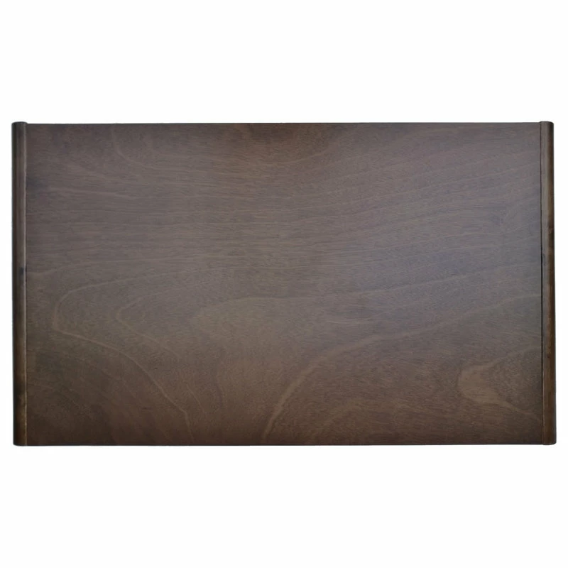 Outlet โจ GDFStudio GDF Studio Rex Mid Century Rubberwood Writing Desk, Medium Brown ๐ - Image 3