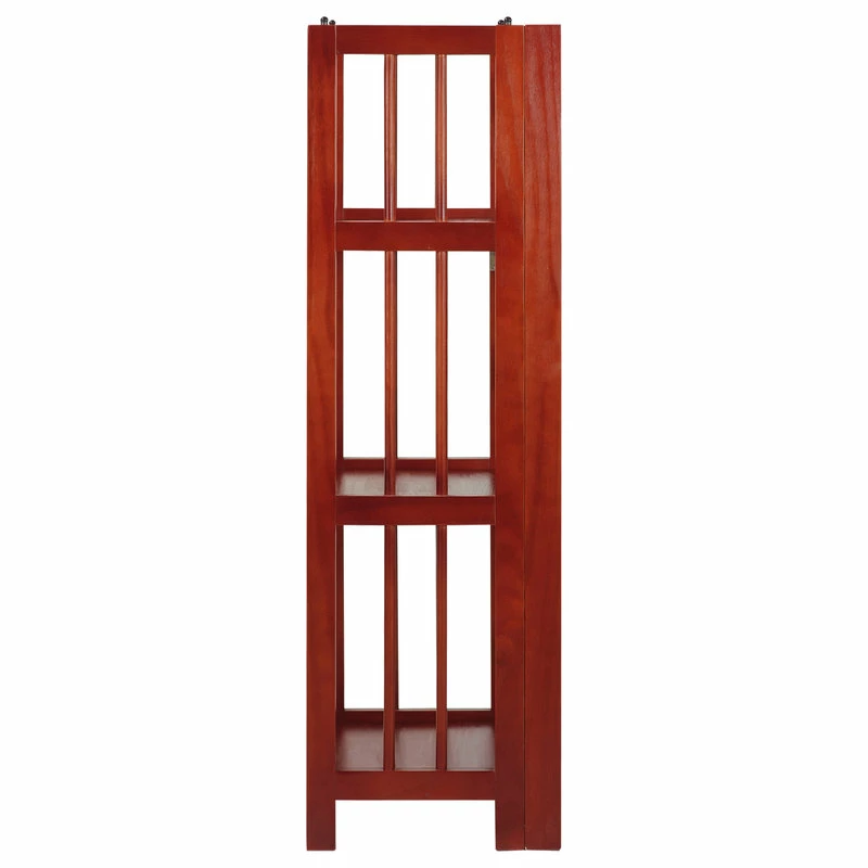 New ๐ Casual Home 3-Shelf Folding Bookcase 14" Wide, Mahogany ๐ - Image 5