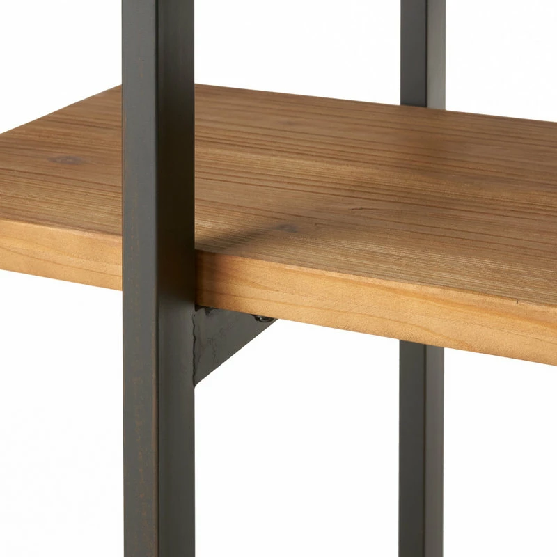 Cheap ๐ฅฐ GDFStudio Elizabeth Industrial 4 Shelf Firwood Bookcase โ - Image 6