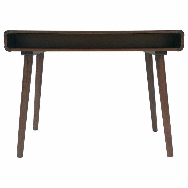 Outlet โจ GDFStudio GDF Studio Rex Mid Century Rubberwood Writing Desk, Medium Brown ๐ - Image 7
