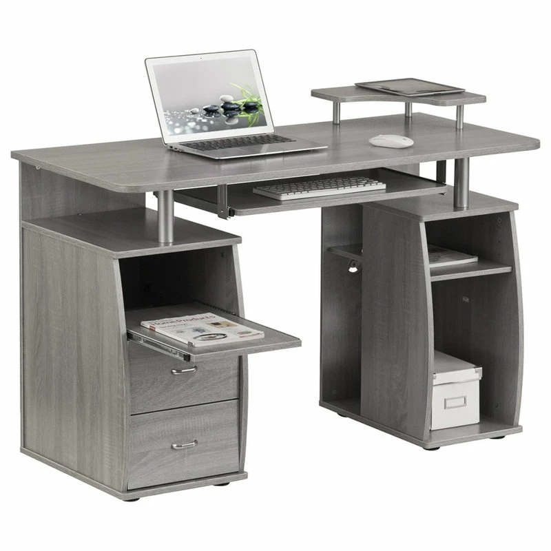 Best Pirce โ Rta Products- L Techni Mobili Complete Computer Workstation Desk With Storage, Grey ๐ฅฐ - Image 9