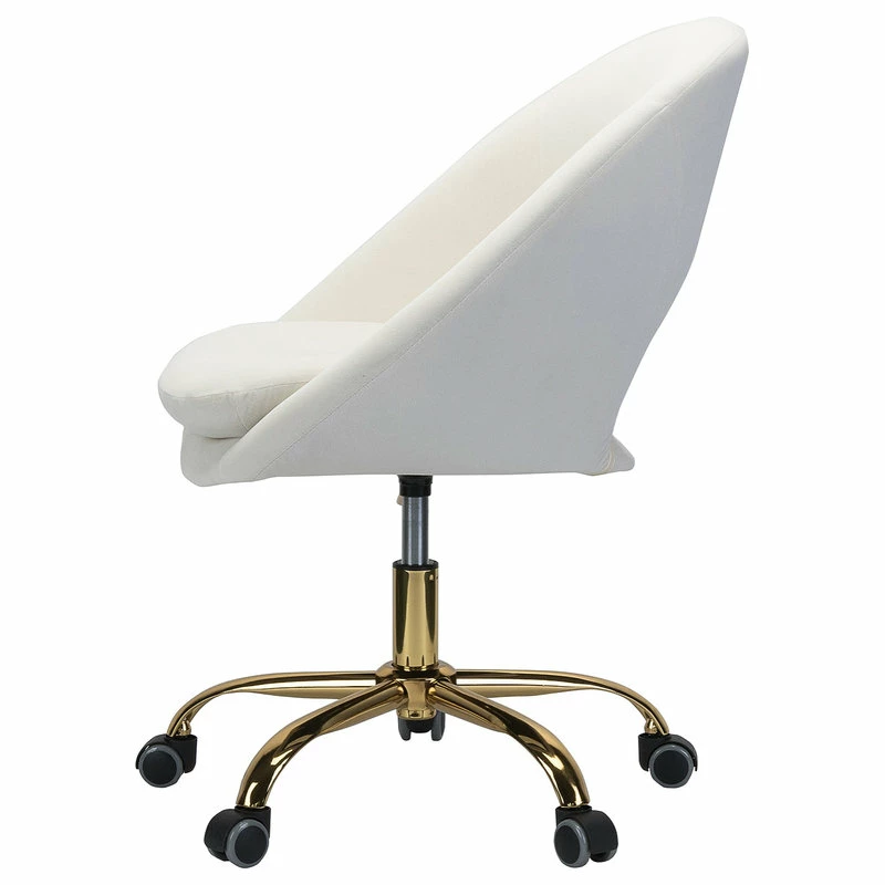 Deals 🎁 Karat Home Savas Task Chair, Ivory 😀 - Image 6