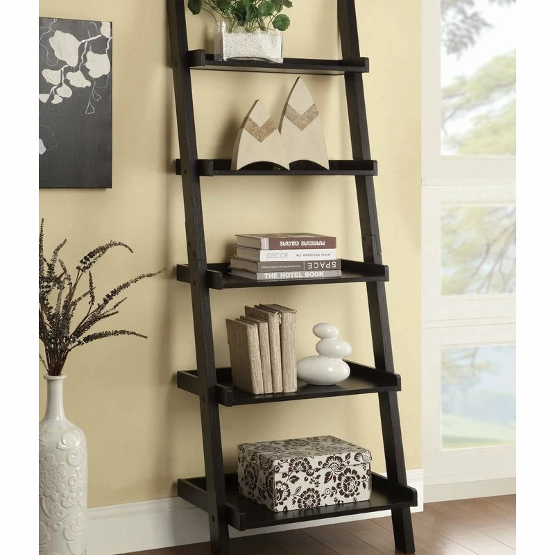 Cheapest βοΈ Coaster Home Furnishings Coaster Cappuccino Ladder Bookcase With 5-Shelf β€οΈ - Image 2