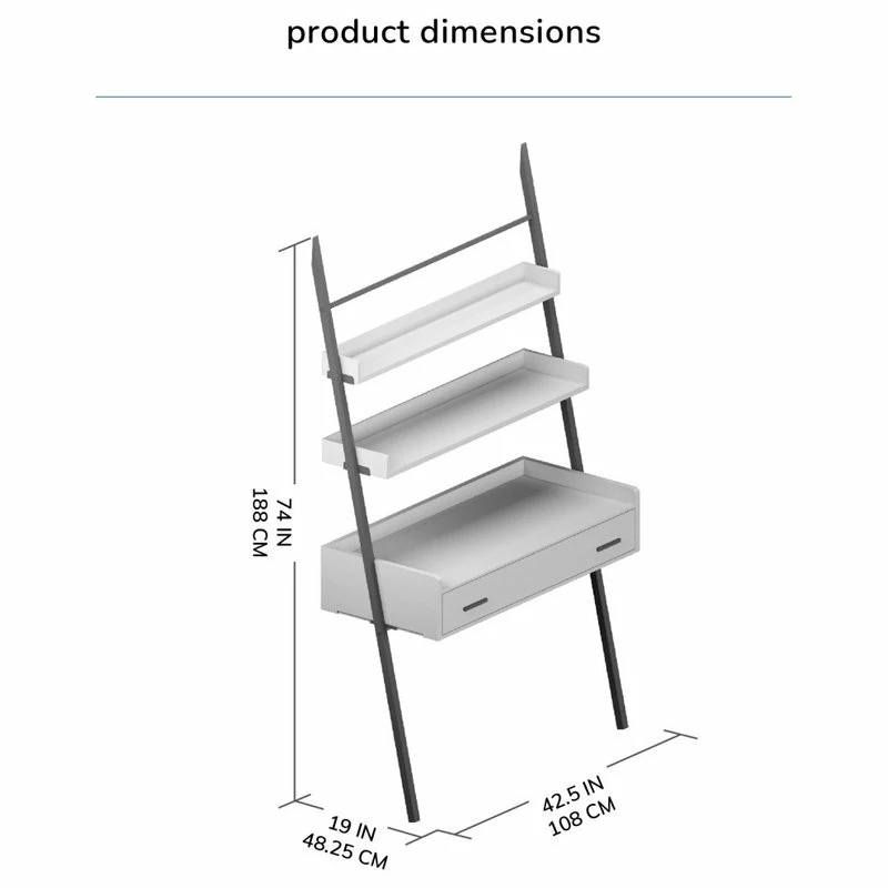 Hot Sale ๐ Madeleine Home Inc. Champier Ladder Desk, Natural ๐ - Image 13