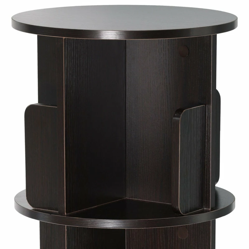 Wholesale ๐ FLINT GARDEN INC 4-Shelf 51.57 In Tall Revolving Bookcases, Dark Walnut โ๏ธ - Image 5