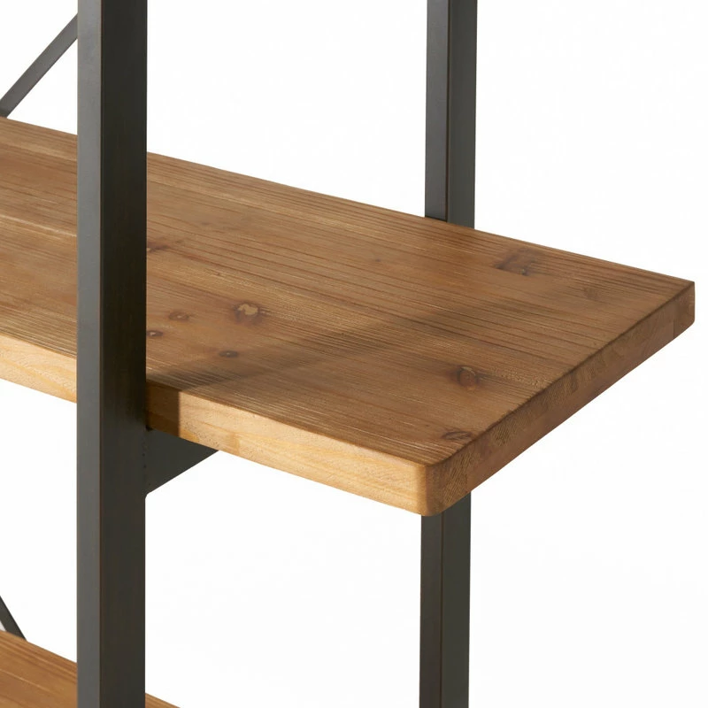 Cheap ๐ฅฐ GDFStudio Elizabeth Industrial 4 Shelf Firwood Bookcase โ - Image 5