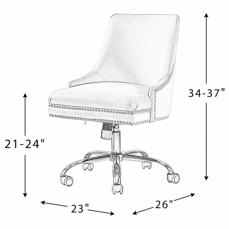 Budget 💯 Karat Home Alida Task Chair, Indigo ✨ - Image 10
