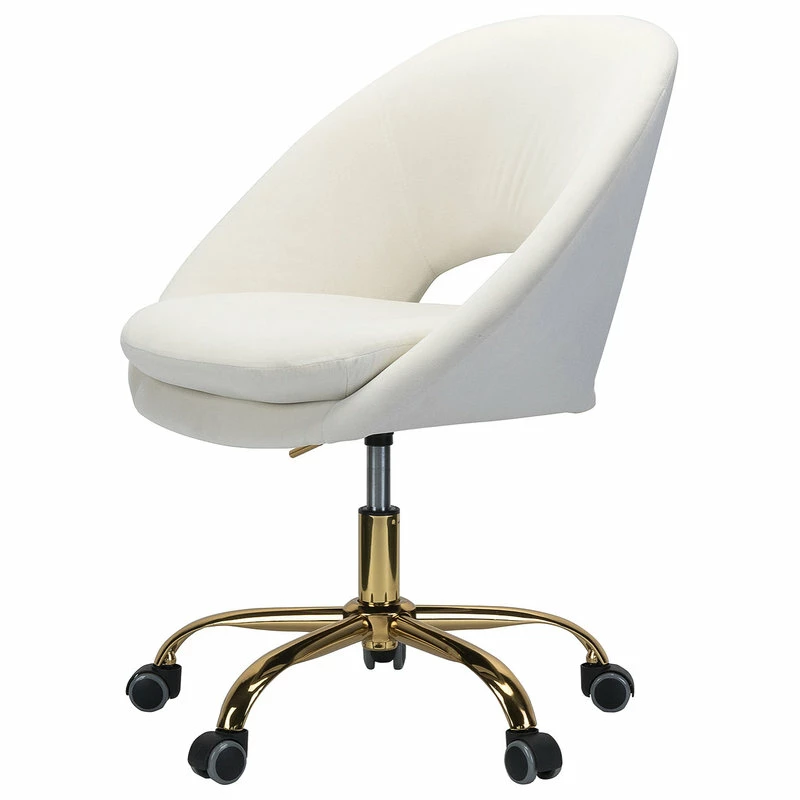 Deals 🎁 Karat Home Savas Task Chair, Ivory 😀