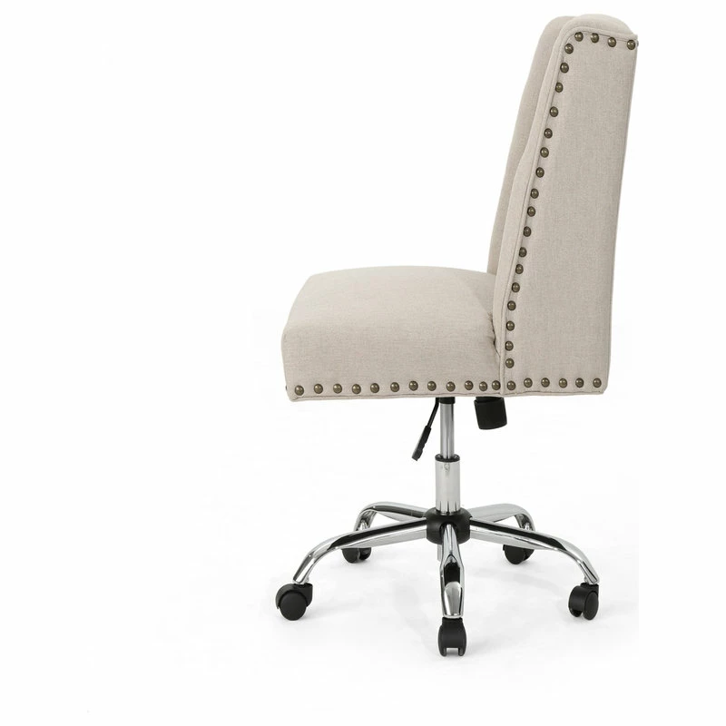 Budget 🎁 GDFStudio GDF Studio Quentin Contemporary Fabric Swivel Office Chair 🌟 - Image 4