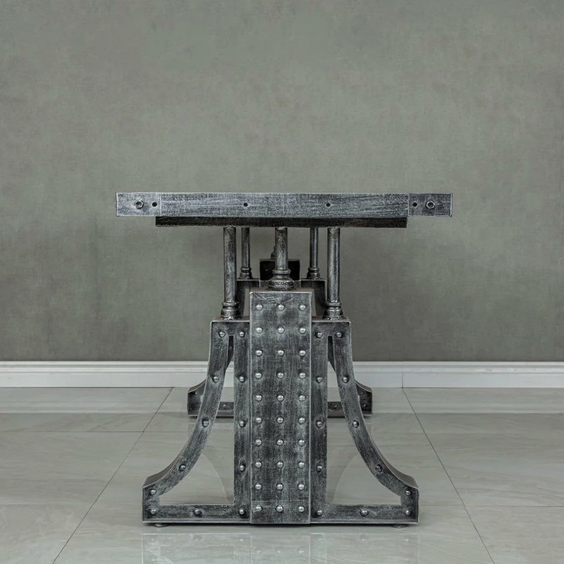 Best reviews of ๐ Homary Industrial Office Desk Executive Desk With Solid Wood Top Bridge Base, Large ๐คฉ - Image 5