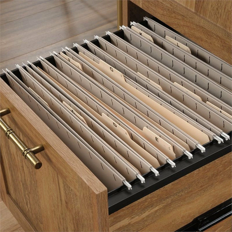 Deals π― Sauder Coral Cape Home Office Wood L-Shaped Desk In Sindoori Mango And Gold π - Image 5