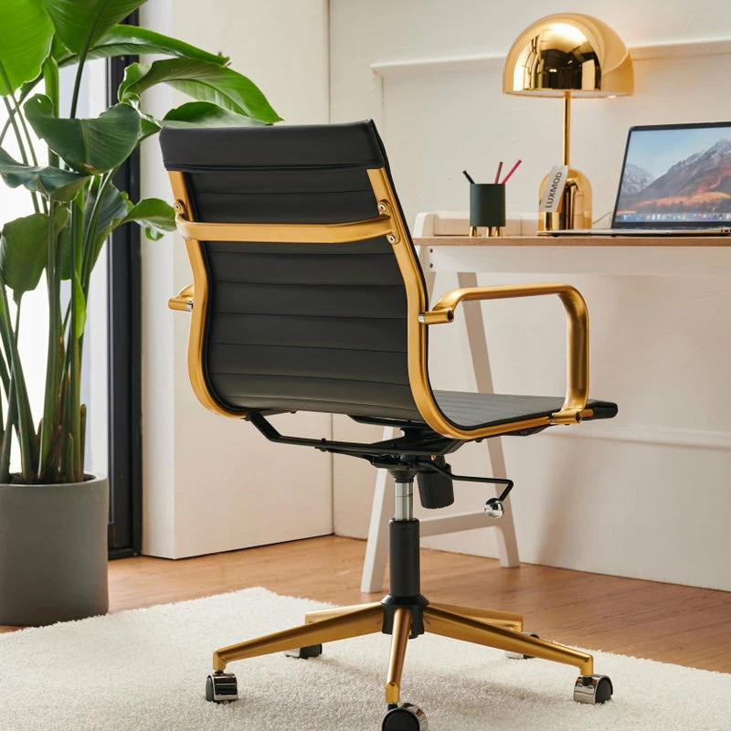 Hot Sale 🥰 LUXMOD® Gold Office Chair, Ergonomic Desk Chair,Modern Executive Chair., Gold-Bl ❤️ - Image 7