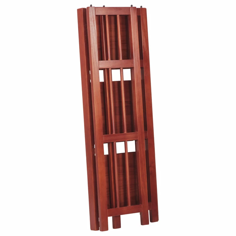 New ๐ Casual Home 3-Shelf Folding Bookcase 14" Wide, Mahogany ๐ - Image 3