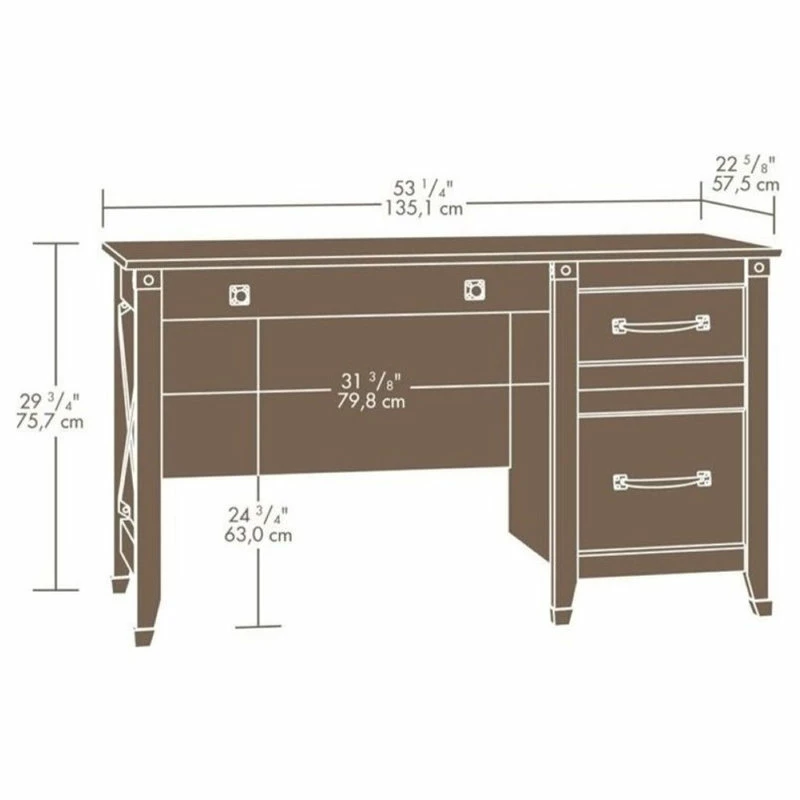 Hot Sale π Bowery Hill Desk In Washington Cherry β¨ - Image 3