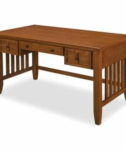 Coupon 😉 Homestyles Arts & Crafts Brown Wood Executive Desk ⌛