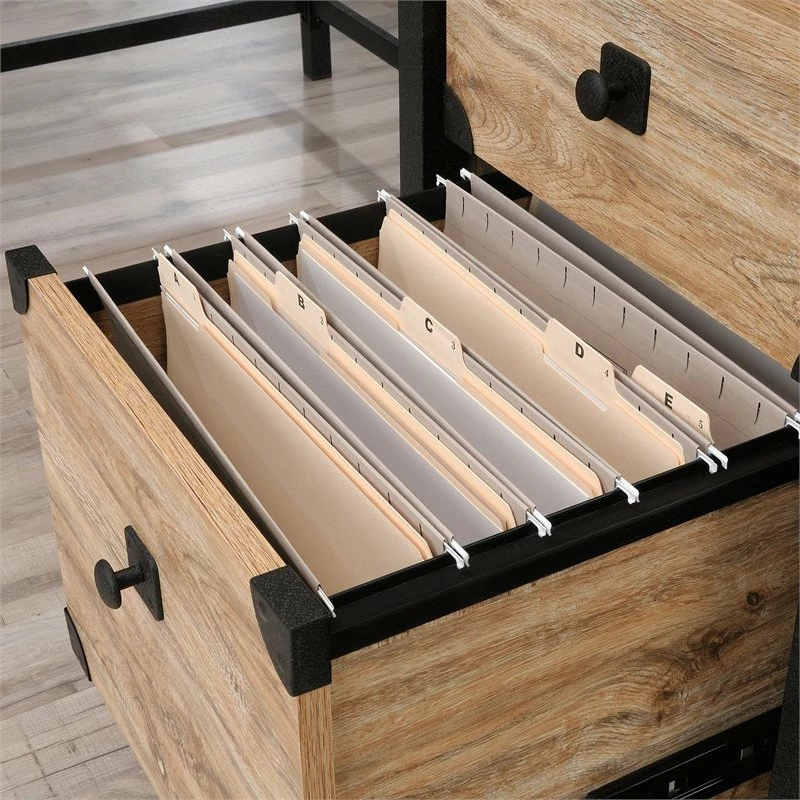 Coupon โญ Sauder Steel River Engineered Wood And Metal L-Shaped Desk In Milled Mesquite ๐ฅ - Image 4