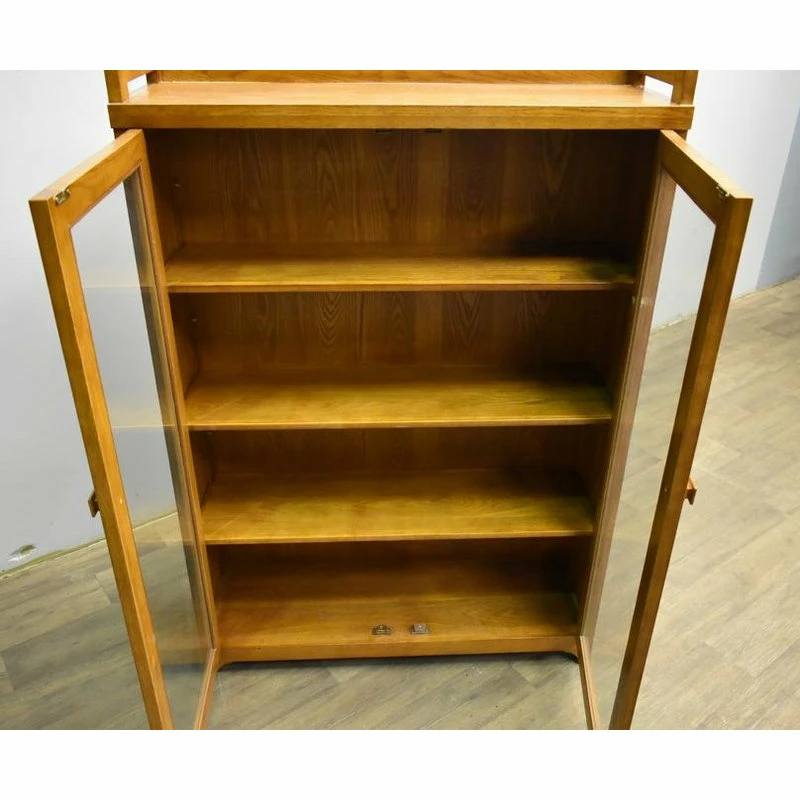 Coupon ๐ฅฐ Crafters And Weavers Mission Solid Oak Bookcase Curio Cabinet, Michael's Cherry โจ - Image 5