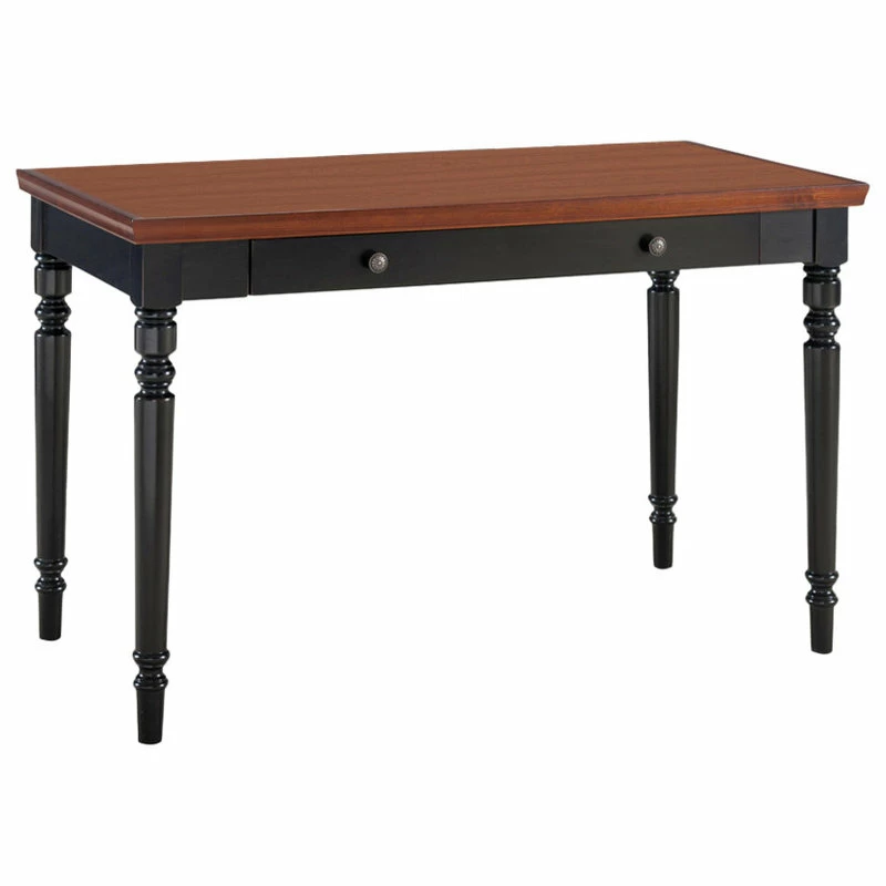 Buy ๐ Leick Home Office Farmhouse Writing Desk Drawer In Blac And Russet ๐