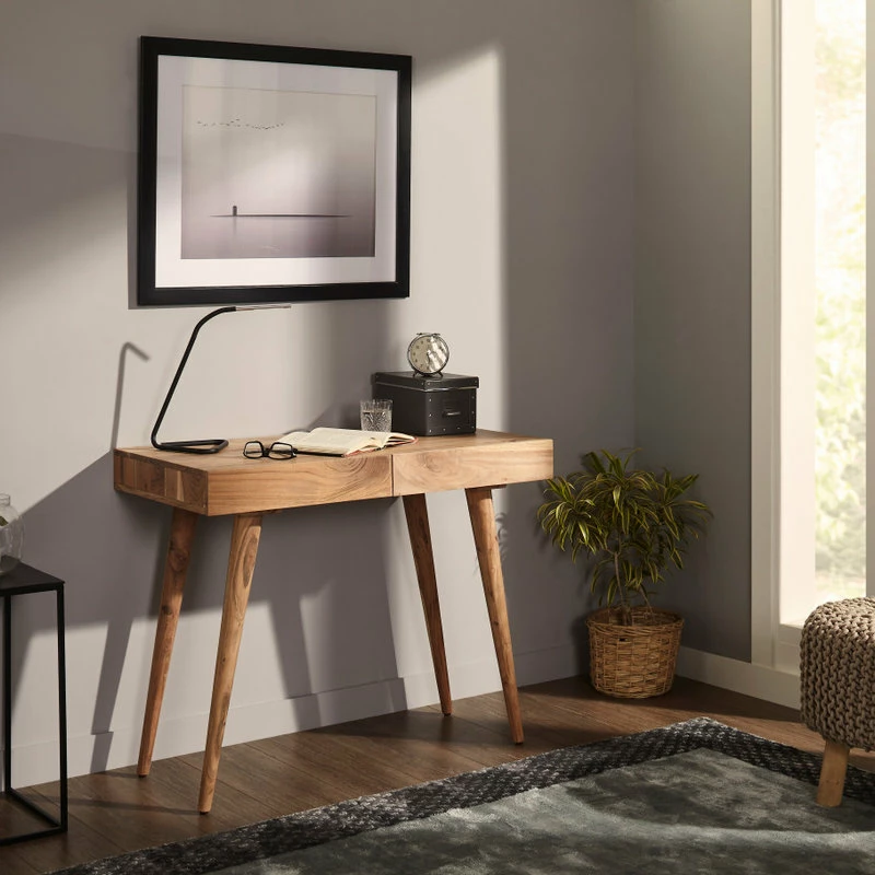 Deals ๐ Oak Idea Pratt Office Desk, Natural Walnut โ๏ธ - Image 5