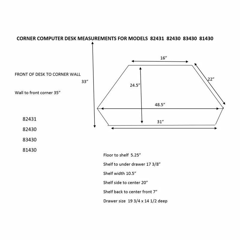 Deals โ Leick Home Leick Furniture Wood Corner Computer Writing Desk In Chocolate Oak ๐ - Image 4