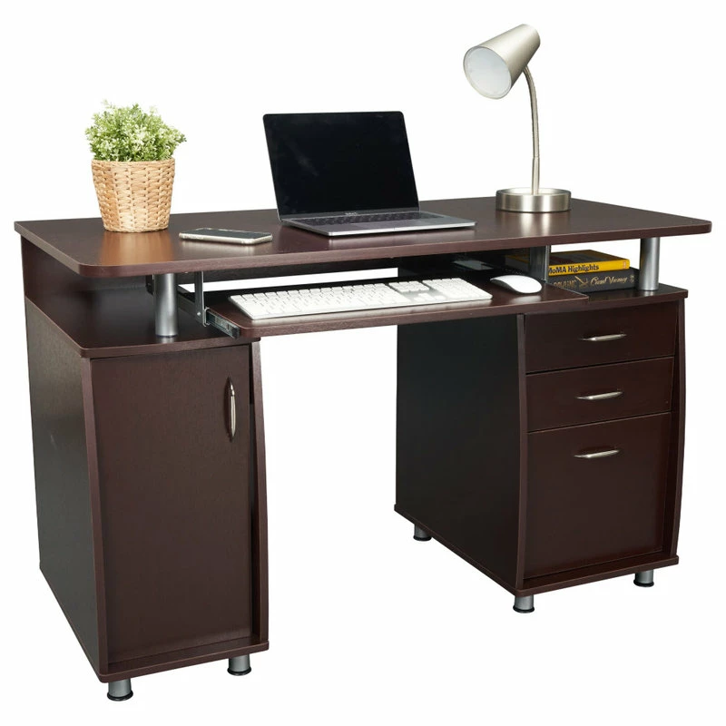 Top 10 ๐ Rta Products- L Techni Mobili Complete Workstation Computer Desk With Storage, Chocolate ๐งจ - Image 5
