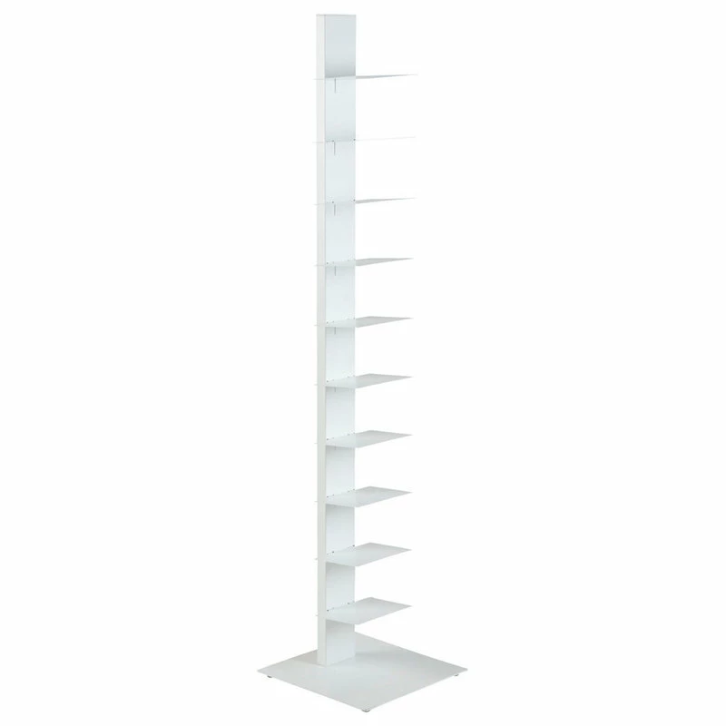 Deals ❤️ Euro Style Sapiens 60" Bookcase Tower, White 😀 - Image 2