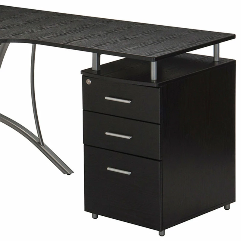 Top 10 ๐ Rta Products- L Techni Mobili L-Shape Corner Desk With File Cabinet ๐ - Image 5